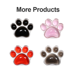 Repose-poignet en silicone transparent 3D, mini <span class=keywords><strong>tapis</strong></span> <span class=keywords><strong>de</strong></span> <span class=keywords><strong>souris</strong></span> en silicone <span class=keywords><strong>kawaii</strong></span> en forme <span class=keywords><strong>de</strong></span> patte <span class=keywords><strong>de</strong></span> chat pour la maison et le bureau - Product Image 6