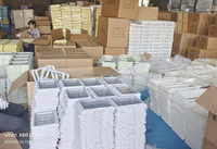 Cage de transport pour animaux de compagnie pliable, écologique, à quatre roues, avec panneaux transparents en plastique, gain de place, pour petits animaux jusqu'à 5 kg