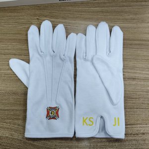 Guantes de Algodón 100% con Logotipo Personalizado, Guantes de Algodón Blancos de Primera Calidad para Uniformes de Banda de Marcha, Guantes de Regalia - Product Image 5