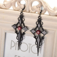 Collier de Vampire à croix pointue noire, bijoux gothiques, collier de déclaration, pendentif de croix de poignard, collier gothique cadeau