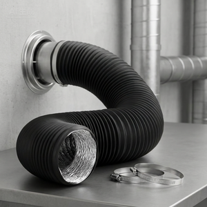 Vendita Diretta dalla Fabbrica, Tubo Flessibile in PVC Composito Personalizzato 127mm*6m, Tubo Trasparente per Ventilazione e Isolamento, Aria Condizionata 100mm*10m - Product Image 4