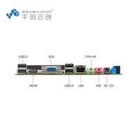 Carte mère personnalisée Core I5 3317U DDR3 Max 8 Go Dual HD SATA2.0 Mini-PCIE MSATA LPT PS2 SIM 12V Mini ITX Embedded Board