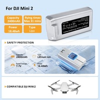Baterai Penerbangan Cerdas Pengganti DJI Mini 2/2SE/Mini SE/Mini 4K 2400mAh LiFePO4 Semi-Solid State 31-Menit 300 Siklus