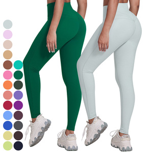 Quần legging tập yoga cao cấp, nâng mông mềm mại, thiết kế logo tùy chỉnh, kiểu dáng cao, đường may ba lớp, dành cho nữ, tập gym, thể thao, tập luyện - Product Image 5