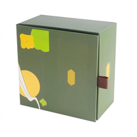 Boîte cadeau pliante personnalisée avec logo, parfumée, en carton rigide, avec fermeture magnétique et éponge