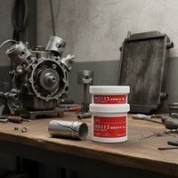 Mastic époxy bicomposant pour réparation de métaux 250g HG 113, mastic de réparation pour aluminium, acier inoxydable et fer 111 112