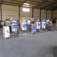 Acier inoxydable100l150l 300l 500l Mini petit miel jus lait pasteurisateur prix de la machine traitement du yaourt ligne de production
