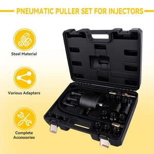 Podofo Juego de 21 Herramientas Neumáticas para Extracción Rápida de Inyectores Diésel, Extractor Neumático, Herramienta para Vehículos, Juego de Herramientas Automotrices - Product Image 4