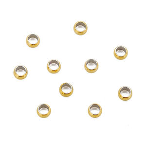 100pcs/bag Stainless Steel Positioning Crimp <b>Bead</b> Clip Flat Fixed <b>Bead</b> Necklace Bracelet DIY <b>Bead</b> Accessories - Product Image 5