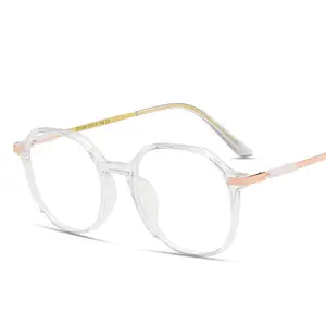 金属简约时尚圈白色女士太阳玻璃设计丹麦原创眼镜防蓝光框架中国眼镜