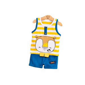 Uniformes Escolares Sin Marca, Ropa Deportiva para Niños, Camiseta a Rayas, Vestido Maxi, Pantalones con Bolsillos Laterales - Product Image 1