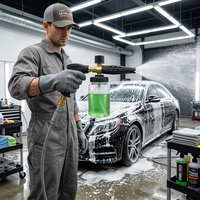 Lance à mousse haute pression en laiton 1L réglable pour le detailing automobile et les nettoyeurs haute pression