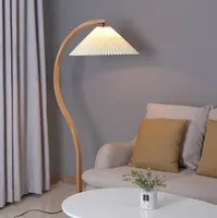 Lâmpada de chão, moderna, designer, madeira, nórdica, canto de cordeiro, lâmpada de pé