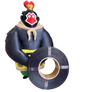 Black PLA 1.75mm 3D Printing Filament No <b>Clogging</b> High Accuracy Smooth Surface for Decor Models Moulding - Product Image 1
