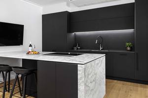 CBMmart Fasion дизайн кухонного шкафа 100% индивидуальный высококачественный черный кухонный шкаф онлайн-руководство для нового дома - Product Image 2