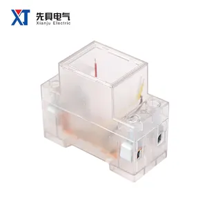 XJ-1-2 Single Phase Electric Energy Meter Housing Shell Guide Rail Type Power Meter Transparent Case Manufacturer Hot Sale