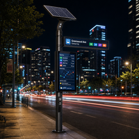 Abri de bus solaire extérieur avec affichage numérique, écran LCD étanche 4G Cloud CMS pour l'information des passagers aux arrêts de transport public