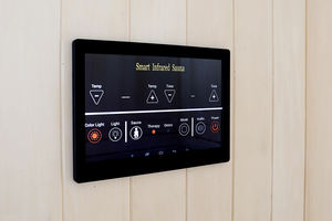 迪拜进口4人豪华室内电脑淋浴房红雪松实木桑拿蒸汽组合湿蒸汽功能 - Product Image 5