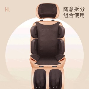 Cojín de Masaje T 5E Dorado, Tapete de Cuatro Secciones, Recargable por USB, Masaje de Cuerpo Completo para Espalda, Cuello, Hombros, Cintura, Cadera, Piernas, Pies - Product Image 1