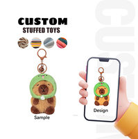 Porte-clés personnalisé avec logo, cadeau créatif, mini ours en peluche mignon, jouet porte-clés pour sac à dos