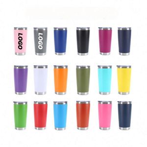 Custom Fashion 20oz Stainless Steel Tumbler Double Wall Vacuum Insulated Travel Mug Silk Screen Printed Promotional Bulk - Product Image 1