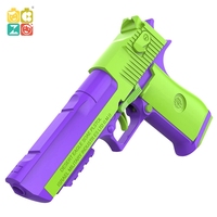 CZ meilleur impression 3D Mini pistolet jouet Anti Stress lumière lueur mignon continu 1911 balle molle pistolet d'éjection Fidget jouets pour enfants