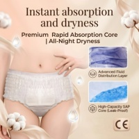 Culottes menstruelles jetables à haute absorption pour adolescentes et femmes, ultra fines, respirantes, pour usage nocturne, serviettes hygiéniques