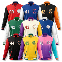 Veste d'hiver personnalisée coupe-vent respirante unisexe style baseball universitaire pour équipes scolaires et clubs – Vente en gros usine en vrac
