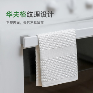 Waffle Dish Towel White 21x37cm 37x43cm Absorbent Kitchen Cleaning Cloth - Product Image 1
