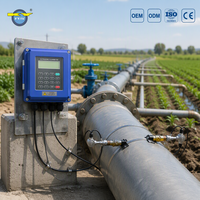Débitmètre ultrasonique à insertion haute précision grand diamètre pour l'acquisition de données de débit dans les projets d'irrigation et de conservation de l'eau
