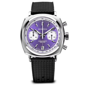 Montre chronographe quartz pour homme, trois sous-cadrans, bracelet en acier inoxydable, aiguilles lumineuses, montre sport, montre homme personnalisée - Product Image 3