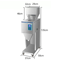 Distributeur de remplissage de poudre semi-automatique Remplisseur à commande numérique verticale Remplisseur de grains de café Machine de remplissage d'emballage de poudre
