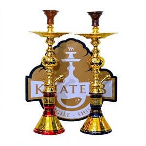 Juego de Shisha Egipcio Tradicional de Oro Premium de 85 cm - Marca Khateeb (Modelo: A1132) - Product Image 1