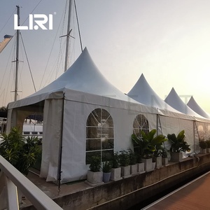 Gazebo Portatile Bianco per Esterni, Tenda da Spiaggia, Campeggio e Giardino, Pagoda 6x6 - Product Image 4