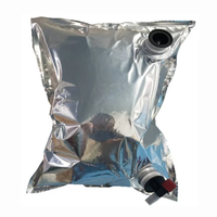 Vente en gros 3L 5L 10L Café Vin Sirop Jus Pâte de fruits Lait liquide Sac à bavette aseptique en plastique transparent avec valve à double bec