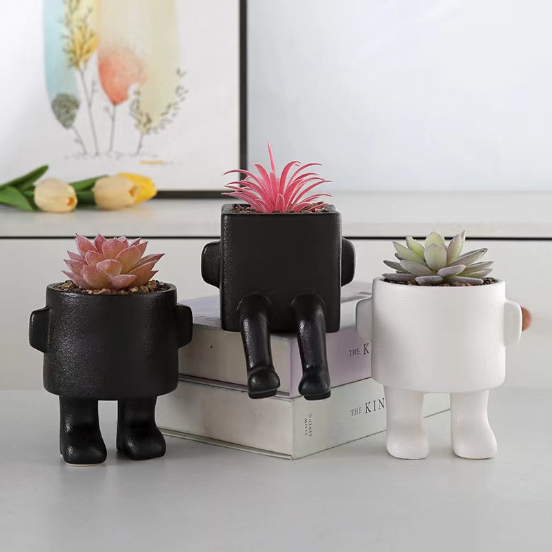 Uriniertopf-Pflanzgef, Neuartiger Urinierender Blumentopf, Lustige Vase  fr Sukkulenten, Heimdekoration, Garten, Witziges Geschenk