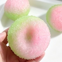 Balle Squishy Faite Main Bicolore Bayberry Smoothie, Non Rebondissante, Jouet Anti-Stress DIY
