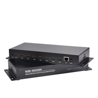 Encodeur Telelink HD 1080P 8 canaux H.264/H.265 avec sortie audio SRT/HLS/AAC/MP3 TS sur IP pour systèmes de tête de réseau