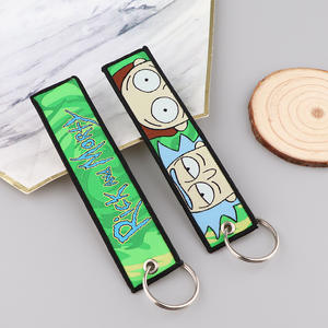Portachiavi con Etichetta Tessuta di Rick e <span class=keywords><strong>Morty</strong></span>, Accessorio per Badge da Ufficio in Tessuto Cartoon - Product Image 4