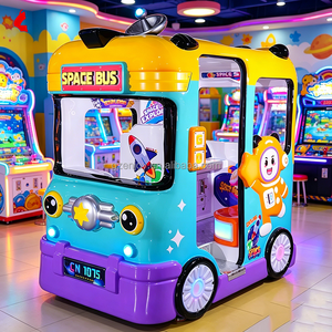 Juego de Arcade <span class=keywords><strong>Infantil</strong></span> de <span class=keywords><strong>Autobús</strong></span> Balancín, Comercial, Operado con Monedas, Doble Asiento, de Fibra de Vidrio, con Mini Juegos Táctiles para Centros de Juego y Centros Comerciales - Product Image 1