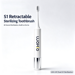 Estuche de Viaje Esterilizador de Cepillos de Dientes Retráctil LUOMIO, Portátil con Luz UV, para Cuidado Bucal e Higiene Dental, Plegable, para el Hogar y Viajes - Product Image 1