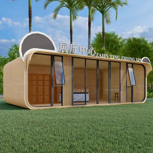 Cabine Apple Bureau de thé mobile Salle de réception Salle de <span class=keywords><strong>soleil</strong></span> Espace extérieur Capsule Paysage pour B & B Hôtel Kiosque en acier pour villa - Product Image 1