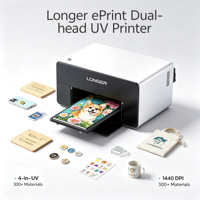 Imprimante UV double tête EPrint plus longue portée, nouvelle machine d'impression 3D texturelle entièrement automatique à 12 canaux d'encre pour textiles et carton