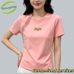 Camisetas Personalizadas para Mujer, Manga Corta, Teñidas, Tejidas, Transpirables, al por Mayor, Camisetas Baratas al por Mayor, Lisas - Product Image 2
