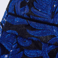 Nouveau manteau de costume à paillettes bleu royal pour hommes mini-costume de banquet de mariage