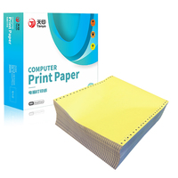 Formulario de recibo de factura continua Papel de impresión de oficina sin carbón en juegos duplicados/triplicados/cuádruples