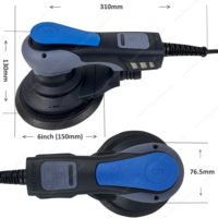6 pulgadas 150Mm 4.000-10.000 Rpm Lijadora de vacío central de velocidad variable Lijado de fábrica Herramientas eléctricas Lijadora orbital aleatoria eléctrica