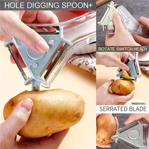 Hot Selling New <b>Products</b> Multifunctional 3 in 1 <b>Vegetable</b> Peeler Versatile Kitchen Peeler - Product Image 4