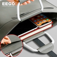 Carpeta Portadocumentos A4 de Cuero Ejecutiva, Portátil e Impermeable, con Asa y Logotipo Personalizado