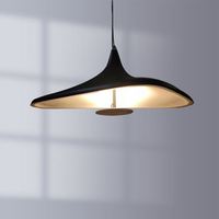Luminaire suspendu minimaliste, abat-jour cylindrique simple pour salon et chambre à coucher
